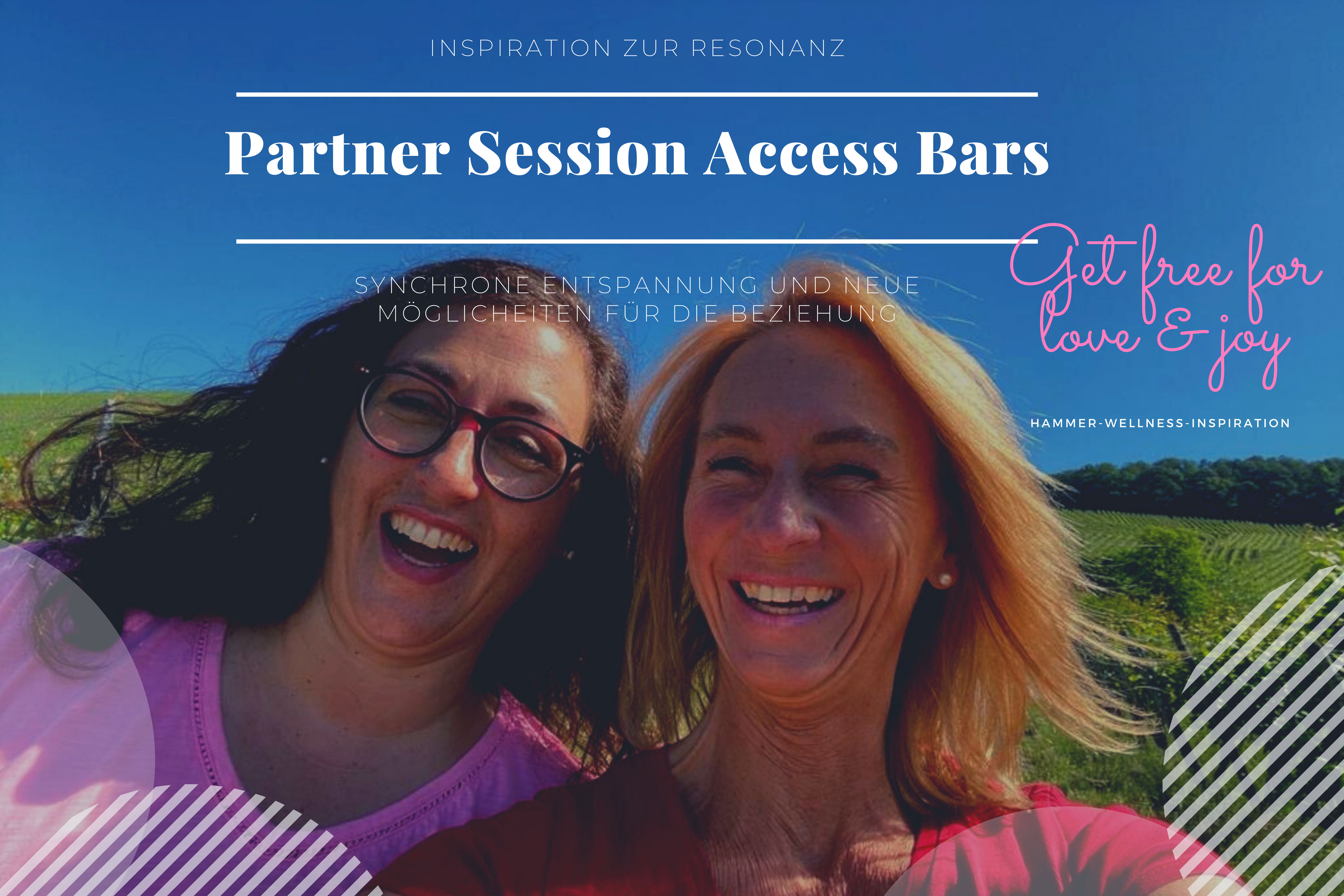 Partner Session Access Bars synchrone Entspannung in Stuttgart - Gedanken und Erwartungen raus und Raum für Dankbarkeit, Liebe und neue Möglichkeiten für die Beziehung schaffen - Hammer- Wellness Eheberatung ohne Worte